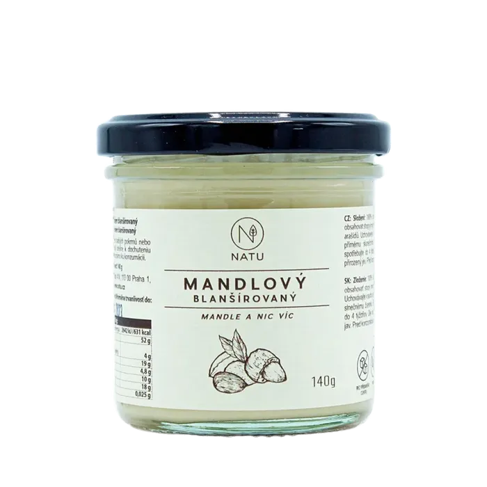 NATU Mandlový krém blanšírovaný 140 g